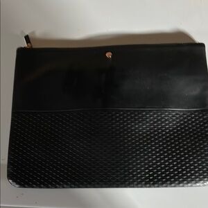 Elegant Black Textured Clutch